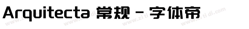 Arquitecta 常规字体转换